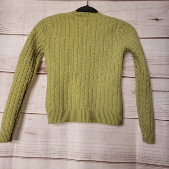 Jeanne Pierre Green Wool Angora Sweater - Women's Medium - Picture 2 of 3